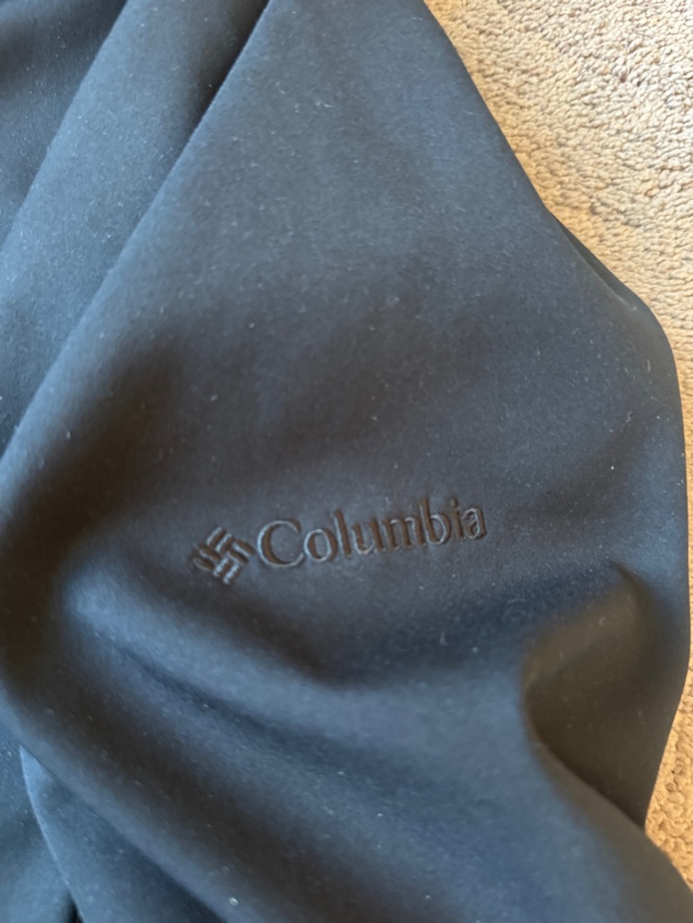 Columbia Black Softshell Zip Jacket Lightweight O… - image 4